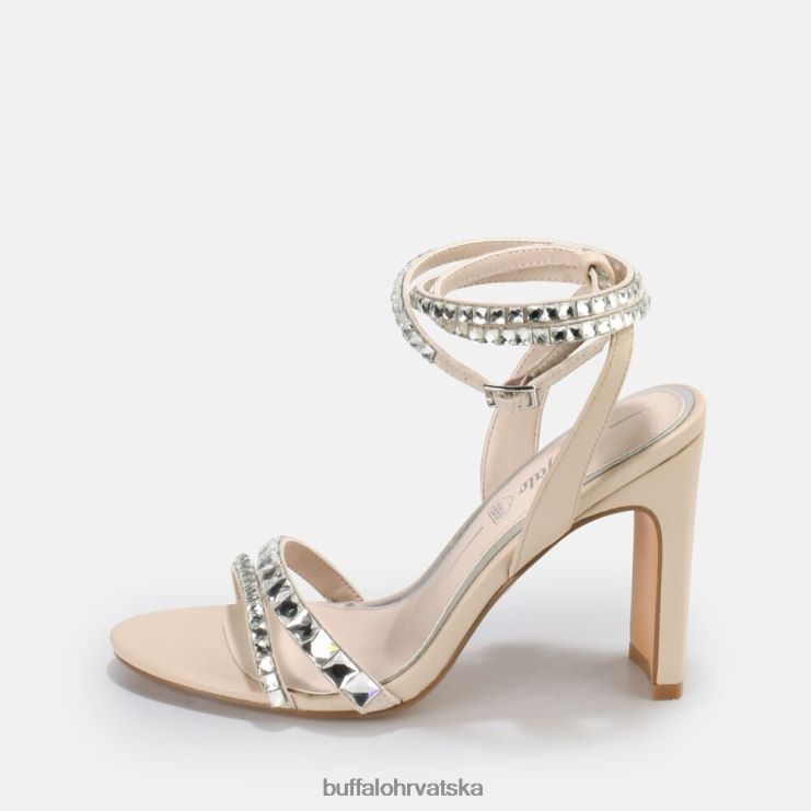 bijela Buffalo jean glam veganska sandala s visokom petom |sandale TDD6T862